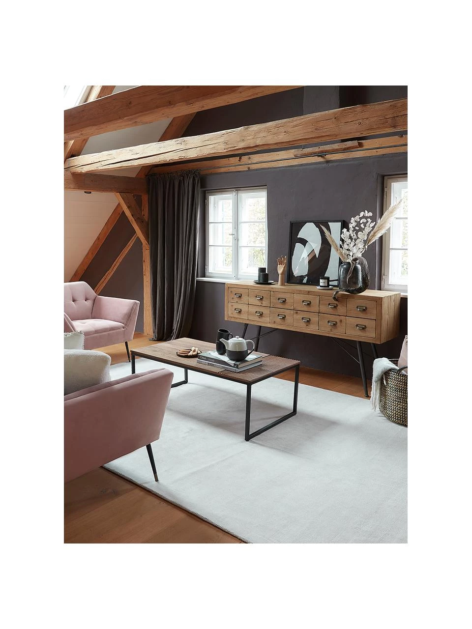 Dutchbone Apotheker-Sideboard Six mit Schubladen, B 150 x H 84 cm 2 Dutchbone Apotheker-Sideboard Six mit Schubladen, B 150 x H 84 cm – Bild 2