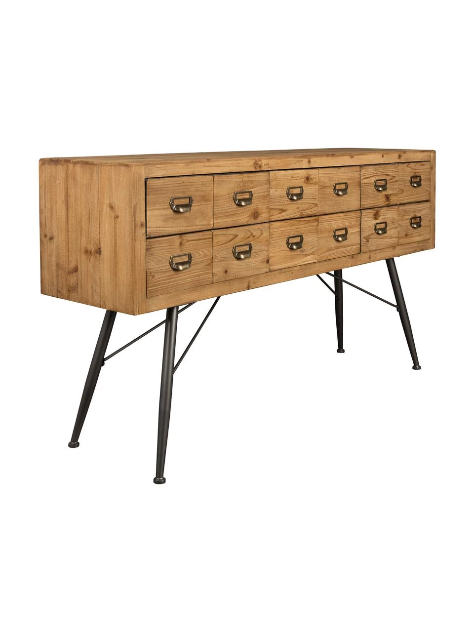 Dutchbone Apotheker-Sideboard Six mit Schubladen, B 150 x H 84 cm 1 Dutchbone Apotheker-Sideboard Six mit Schubladen, B 150 x H 84 cm