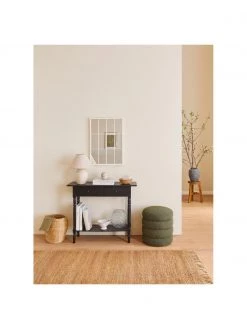 Westwing Collection Bouclé-Hocker Alto in Grün, Ø 42 x H 47 cm -Westwingnow Geschaft Boucle Hocker Alto in Grun 2