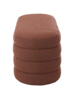 Westwing Collection Bouclé-Polsterbank Alto in Rostrot, B 110 x H 47 cm 10 Westwing Collection Bouclé-Polsterbank Alto in Rostrot, B 110 x H 47 cm -Westwingnow Geschaft Boucle Polsterbank Alto in Rostrot 4