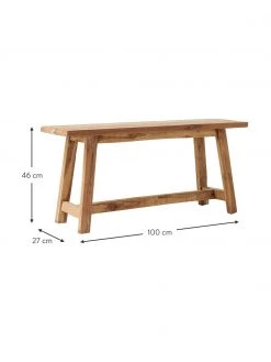 Westwing Collection Deko-Bank Lawas aus Teakholz, B 100 x H 46 cm -Westwingnow Geschaft Deko Bank Lawas aus Teakholz 2