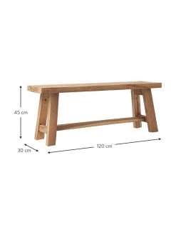 Westwing Collection Deko-Bank Lawas aus Teakholz, B 120 x H 45 cm -Westwingnow Geschaft Deko Bank Lawas aus Teakholz 8