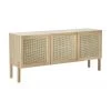 Westwing Collection Eichenholz-Sideboard Jolie mit Wiener Geflecht, B 160 x H 75 cm