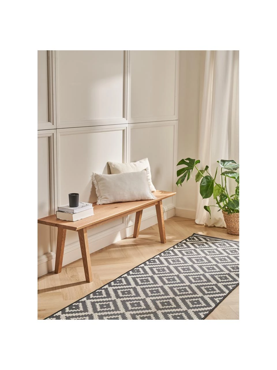 Rowico Eichenholz-Sitzbank Melfort, B 144 x H 45 cm 2 Rowico Eichenholz-Sitzbank Melfort, B 144 x H 45 cm – Bild 2