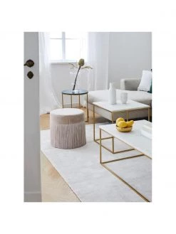 Westwing Collection Fransen-Hocker Adriana in Champagner, Ø 40 x H 40 cm -Westwingnow Geschaft Fransen Hocker Adriana in Champagner 2