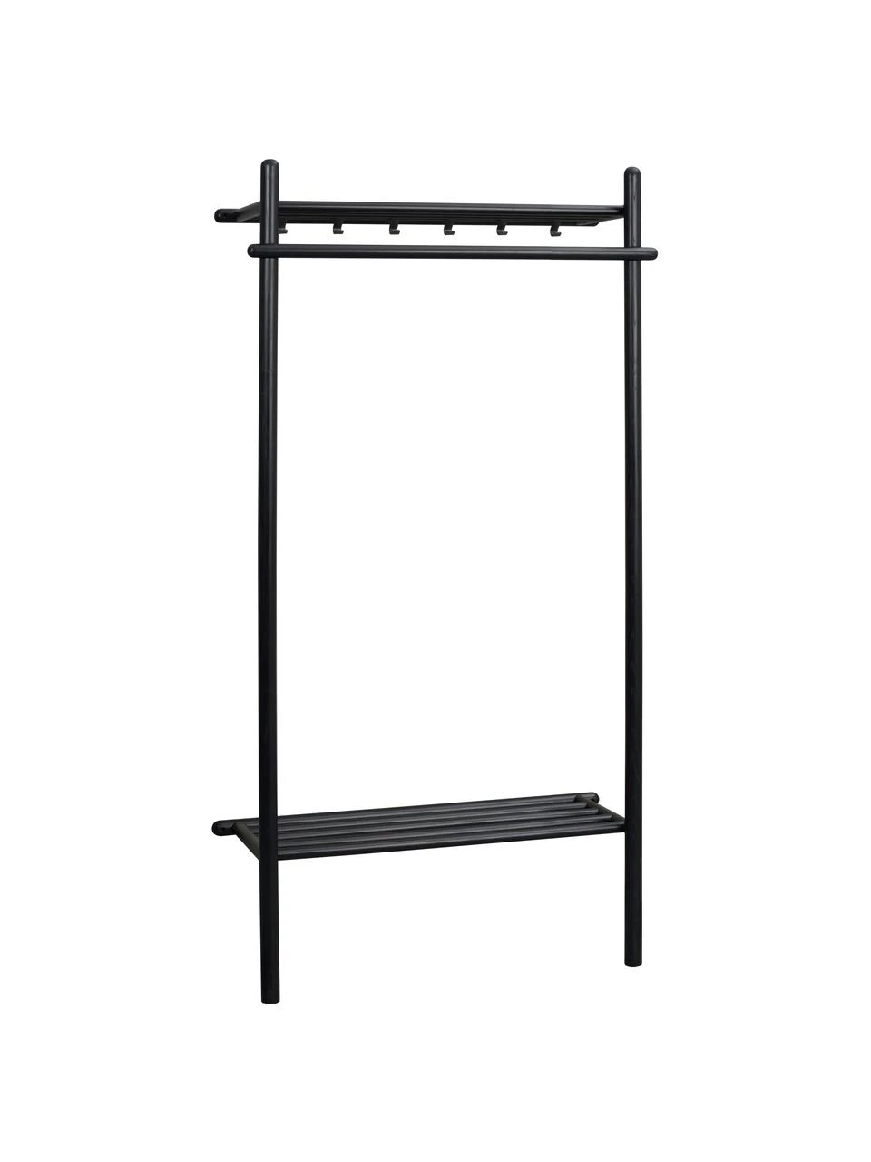 Rowico Garderobe Milford aus Eichenholz in Schwarz, B 91 x H 181 cm 1 Rowico Garderobe Milford aus Eichenholz in Schwarz, B 91 x H 181 cm