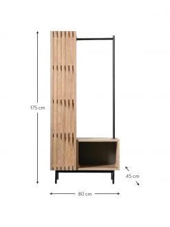 Garderobe Okayama aus Eichenholz, B 80 x H 175 cm -Westwingnow Geschaft Garderobe Okayama aus Eichenholz 2