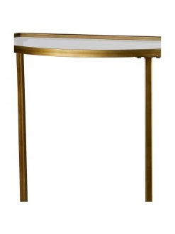 Halbrunde Glas-Konsole Goddess mit Antik-Finish, B 76 x H 75 cm -Westwingnow Geschaft Halbrunde Glas Konsole Goddess mit Antik Finish 4