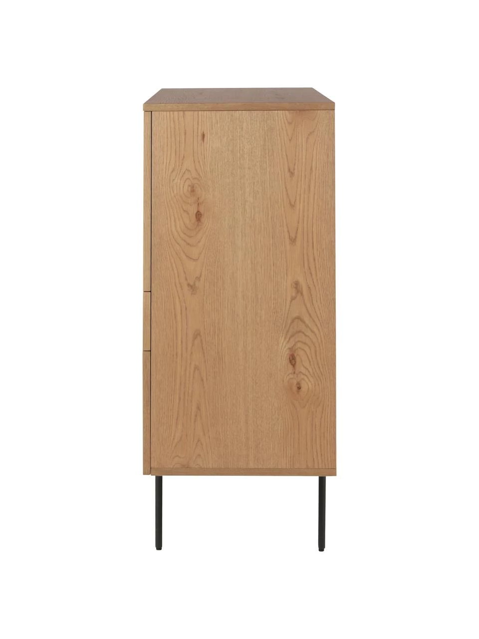 Highboard Allure mit Schublade und Türen aus Eichenholzfurnier, B 100 x H 120 cm 4 Highboard Allure mit Schublade und Türen aus Eichenholzfurnier, B 100 x H 120 cm – Bild 4