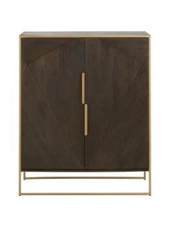 Westwing Collection Highboard Harry aus massivem Mangoholz, B 100 x H 120 cm -Westwingnow Geschaft Highboard Harry aus massivem Mangoholz 2