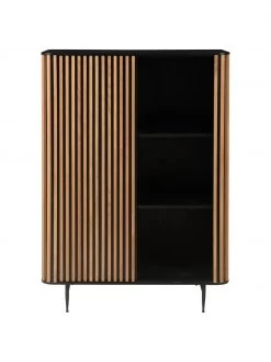 Highboard Linea mit Schiebetür und geriffelter Front, B 98 x H 135 cm 10 Highboard Linea mit Schiebetür und geriffelter Front, B 98 x H 135 cm -Westwingnow Geschaft Highboard Linea mit Schiebetur und geriffelter Front 4