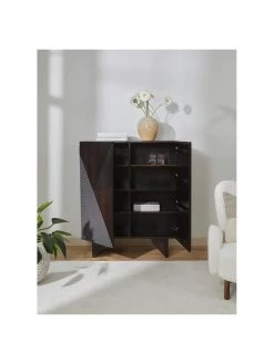 Westwing Collection Highboard Louis aus massivem Mangoholz mit T&uuml;ren, B 100 x H 120 cm -Westwingnow Geschaft Highboard Louis aus massivem Mangoholz mit Turen 2