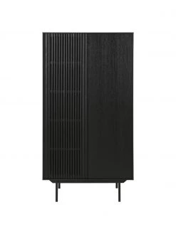 Highboard Mojo mit geriffelter Front, B 80 x H 150 cm