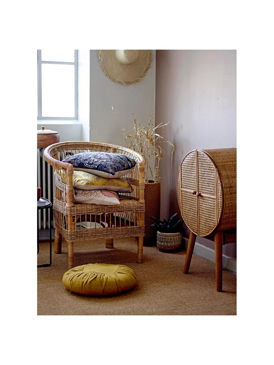 Bloomingville Highboard Otto in Beige, B 52 x H 80 cm 3 Bloomingville Highboard Otto in Beige, B 52 x H 80 cm – Bild 3