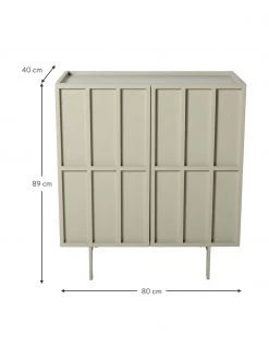 HKliving Highboard Pebble in Beige, B 80 x H 89 cm -Westwingnow Geschaft Highboard Pebble in Beige 2