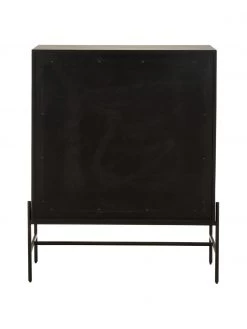 Westwing Collection Highboard Vienna mit Wiener Geflecht in Schwarz, B 100 x H 120 cm -Westwingnow Geschaft Highboard Vienna mit Wiener Geflecht in Schwarz 5