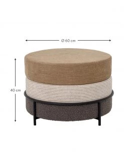 Bloomingville Hocker Como in Braun, Ø 60 x H 40 cm -Westwingnow Geschaft Hocker Como in Braun 2