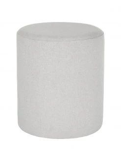 Westwing Collection Hocker Daisy in Hellgrau, Ă 38 x H 45 cm