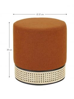 Westwing Collection Hocker Mara in Terrakotta mit Wiener Geflecht, Ø 37 x H 39 cm 8 Westwing Collection Hocker Mara in Terrakotta mit Wiener Geflecht, Ø 37 x H 39 cm -Westwingnow Geschaft Hocker Mara in Terrakotta mit Wiener Geflecht 2