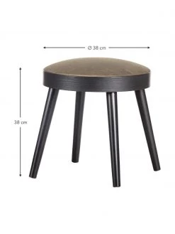 Hocker/Beistelltisch Laurie mit abnehmbaren Samt-Sitzkissen, Ø 38 x H 38 cm -Westwingnow Geschaft HockerBeistelltisch Laurie mit abnehmbaren Samt Sitzkissen 7