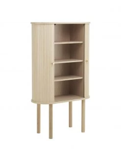 Westwing Collection Holz-Highboard Calary mit geriffelter Front, B 75 x H 130 cm 10 Westwing Collection Holz-Highboard Calary mit geriffelter Front, B 75 x H 130 cm -Westwingnow Geschaft Holz Highboard Calary mit geriffelter Front 4