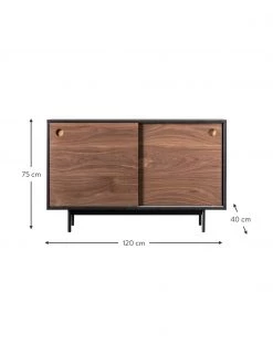 Holz-Sideboard Barbican mit 2 Schiebetüren, B 120 x H 75 cmNur noch 1 Artikel verfügbar -Westwingnow Geschaft Holz Sideboard Barbican mit 2 Schiebeturen 2