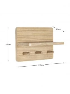 Hübsch Holz-Wandgarderobe Space, B 30 x H 20 cm -Westwingnow Geschaft Holz Wandgarderobe Space 2
