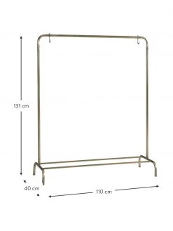 Kleiderständer Industri aus Metall in Goldfarben, B 110 x H 131 cm -Westwingnow Geschaft Kleiderstander Industri aus Metall in Goldfarben 2