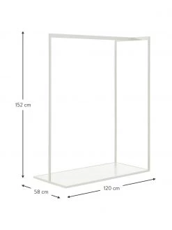Westwing Collection Kleiderstange Pacey in Weiß mit Marmor-Optik, B 120 x H 152 cm 9 Westwing Collection Kleiderstange Pacey in Weiß mit Marmor-Optik, B 120 x H 152 cm -Westwingnow Geschaft Kleiderstange Pacey in Weiss mit Marmor Optik 3