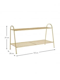 Madam Stoltz Kleines Schuhregal Anna mit 2 Ablageflächen, B 64 x H 37 cm -Westwingnow Geschaft Kleines Schuhregal Anna mit 2 Ablageflachen 3