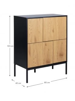 Kommode Seaford aus Holz und Metall, B 80 x H 103 cm 8 Kommode Seaford aus Holz und Metall, B 80 x H 103 cm -Westwingnow Geschaft Kommode Seaford aus Holz und Metall 2