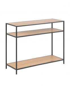 Konsole Seaford aus Holz und Metall, B 100 x T 35 cm