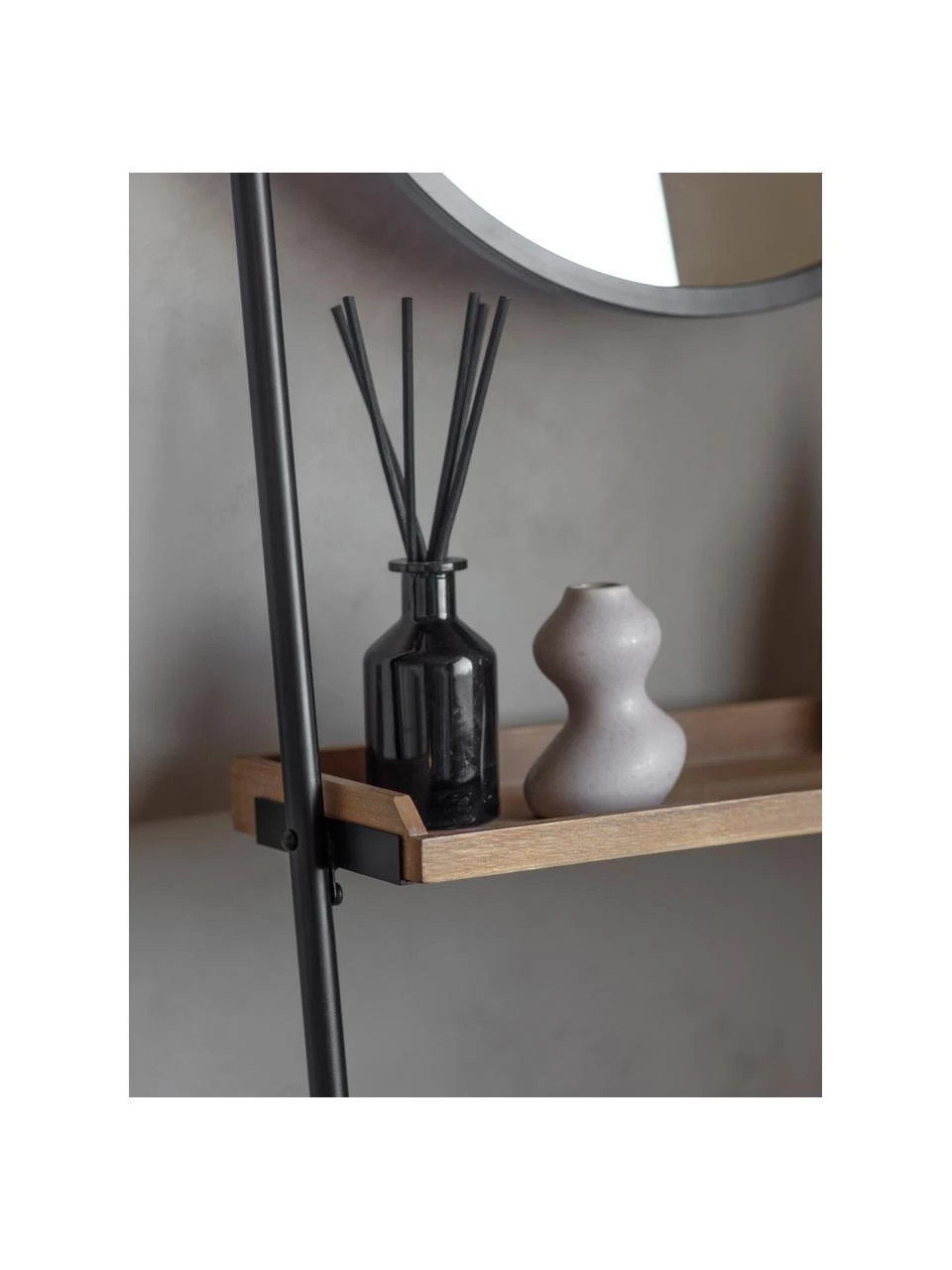 Leiterregal Picoli mit Spiegel, B 54 x H 160 cm 4 Leiterregal Picoli mit Spiegel, B 54 x H 160 cm – Bild 4