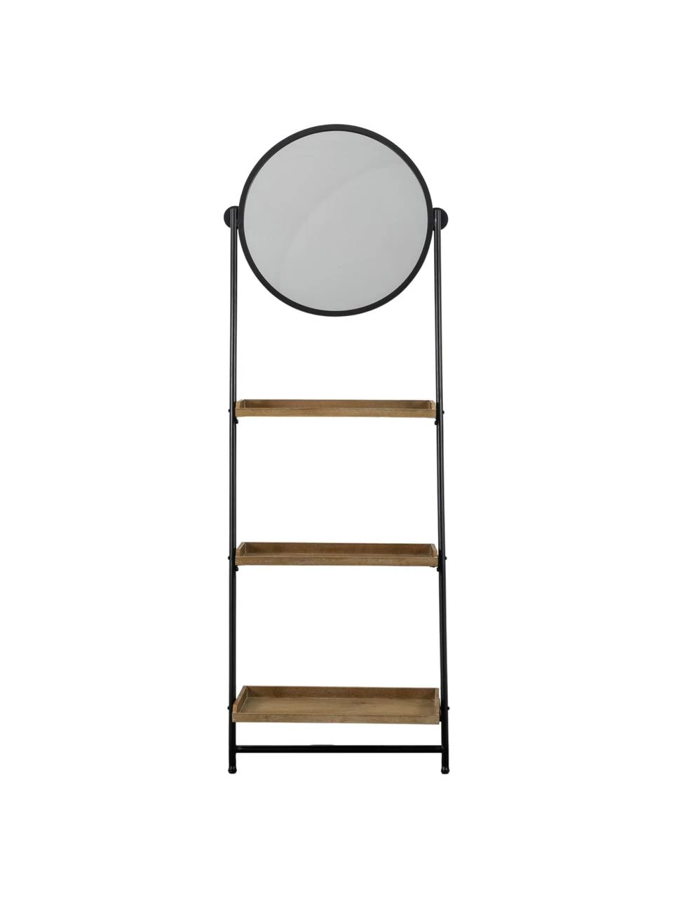 Leiterregal Picoli mit Spiegel, B 54 x H 160 cm 1 Leiterregal Picoli mit Spiegel, B 54 x H 160 cm