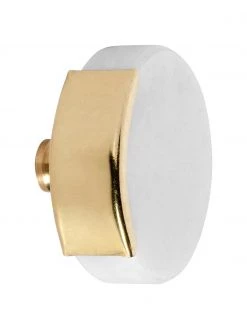 Nordal Marmor-Wandhaken Circle, 6 Stück, Ø 4 x T 3 cm