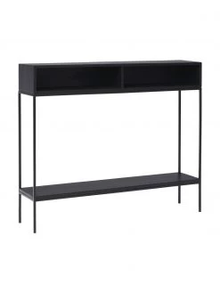 Westwing Collection Massivholz Konsole Lyle mit offenen Fächern, B 105 x H 89 cm