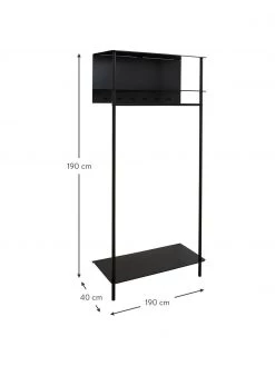 Nordal Metall-Garderobe Setun in Schwarz, B 88 x H 190 cm 5 Nordal Metall-Garderobe Setun in Schwarz, B 88 x H 190 cm -Westwingnow Geschaft Metall Garderobe Setun in Schwarz 2