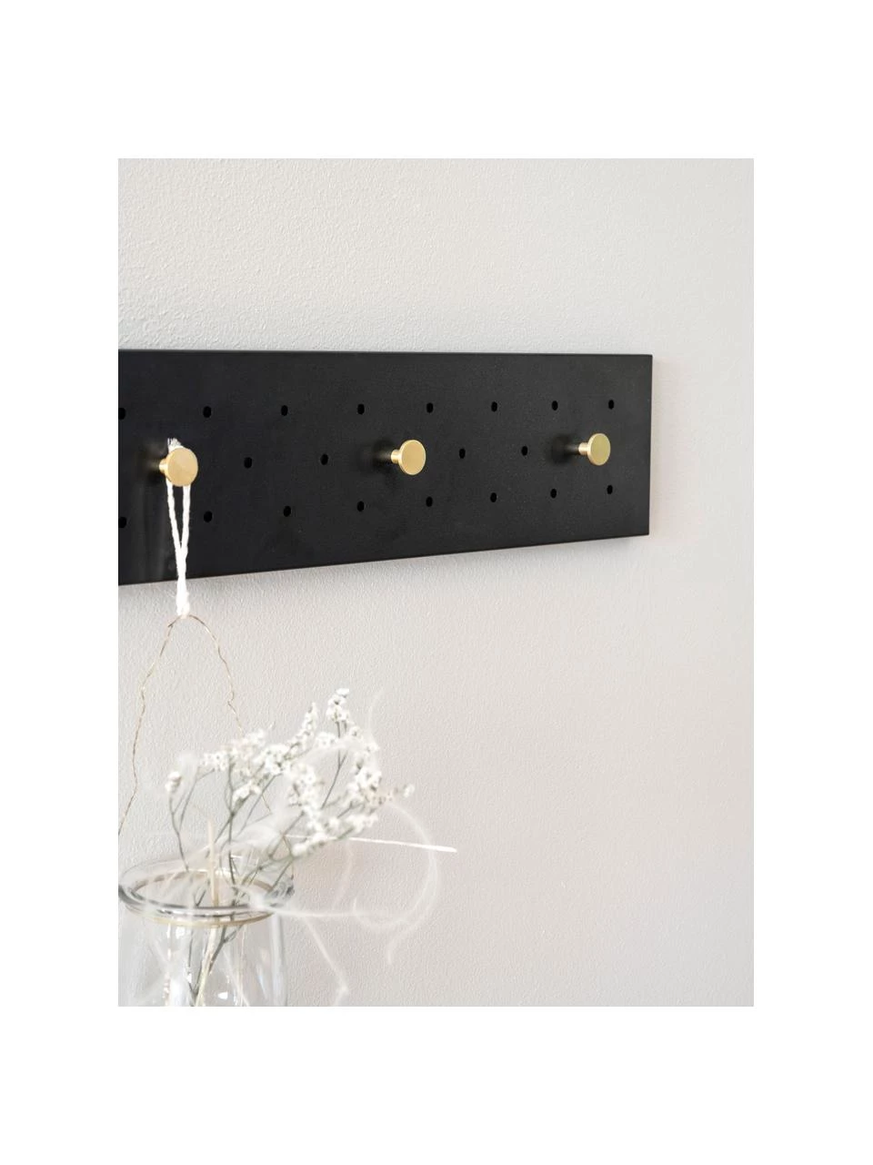 Rowico Metall-Garderobenleiste Malone in Schwarz, B 80 x H 12 cm 3 Rowico Metall-Garderobenleiste Malone in Schwarz, B 80 x H 12 cm – Bild 3