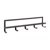 Metall-Garderobenleiste Quinn in Schwarz, B 50 x H 13 cm