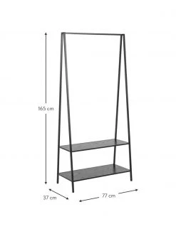 Metall-Kleiderständer Seaford in Schwarz, B 77 x H 165 cm -Westwingnow Geschaft Metall Kleiderstander Seaford in Schwarz 2