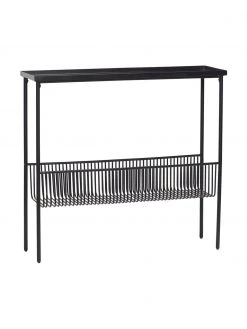 Hübsch Metall-Konsole Eyrie in Schwarz, B 100 x H 93 cm