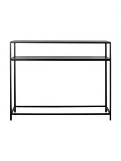 Westwing Collection Metall-Konsole Neptun mit Ablage in Schwarz, B 100 x H 79 cm -Westwingnow Geschaft Metall Konsole Neptun mit Ablage in Schwarz 4