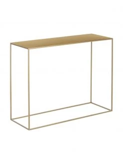 Metall-Konsole Tensio in Messingfarben, B 100 x T 35 cm