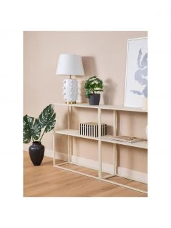 Westwing Collection Metall-Regal Neptun mit Ablage in Beige, B 80 x H 80 cm -Westwingnow Geschaft Metall Regal Neptun mit Ablage in Beige 3