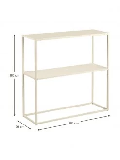 Westwing Collection Metall-Regal Neptun mit Ablage in Beige, B 80 x H 80 cm -Westwingnow Geschaft Metall Regal Neptun mit Ablage in Beige 4