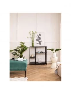 Westwing Collection Metall-Regal Neptun mit Ablage in Schwarz, B 80 x H 86 cm -Westwingnow Geschaft Metall Regal Neptun mit Ablage in Schwarz 8