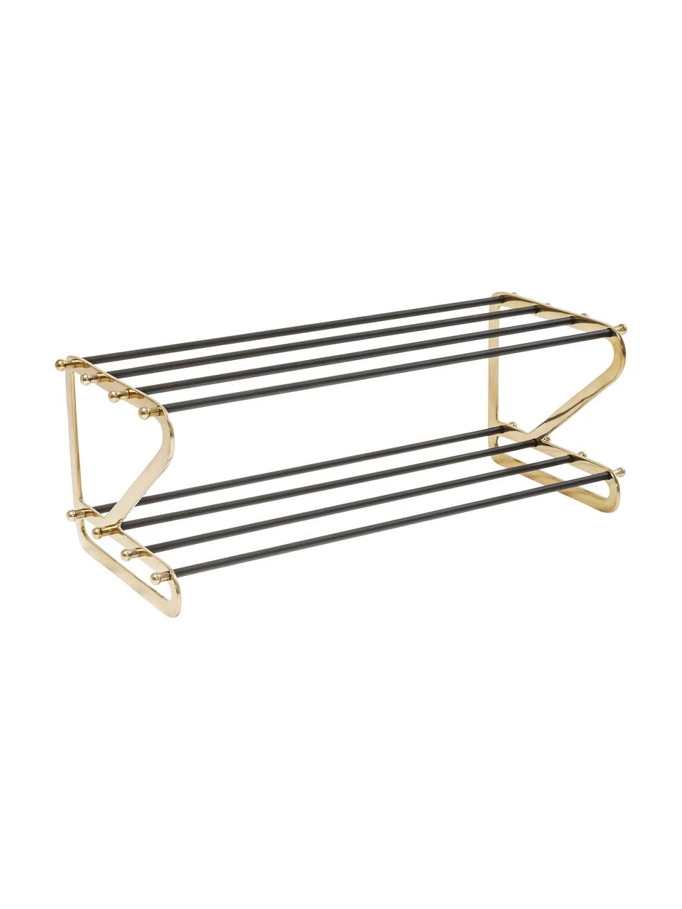 Kare Design Metall-Schuhregal Walk mit 2 Ablageflächen, B 84 x H 34 cm 1 Kare Design Metall-Schuhregal Walk mit 2 Ablageflächen, B 84 x H 34 cm