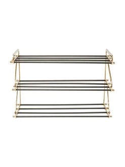 Kare Design Metall-Schuhregal Walk mit 3 Ablagefl&auml;chen, B 84 x H 55 cm -Westwingnow Geschaft Metall Schuhregal Walk mit 3 Ablageflachen 3