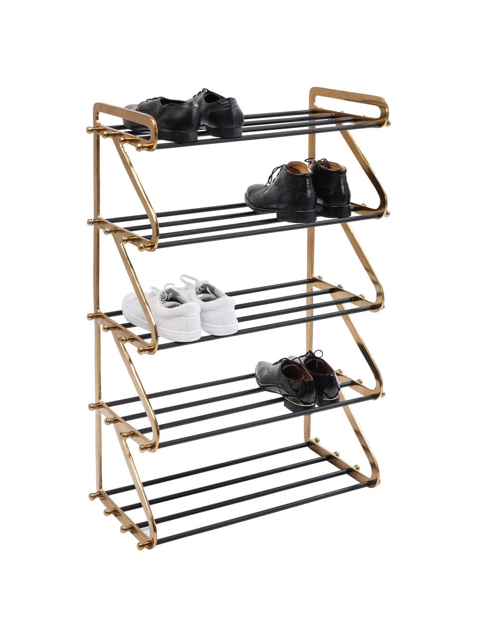 Kare Design Metall-Schuhregal Walk mit 5 Ablageflächen, B 66 x H 100 cm 4 Kare Design Metall-Schuhregal Walk mit 5 Ablageflächen, B 66 x H 100 cm – Bild 4