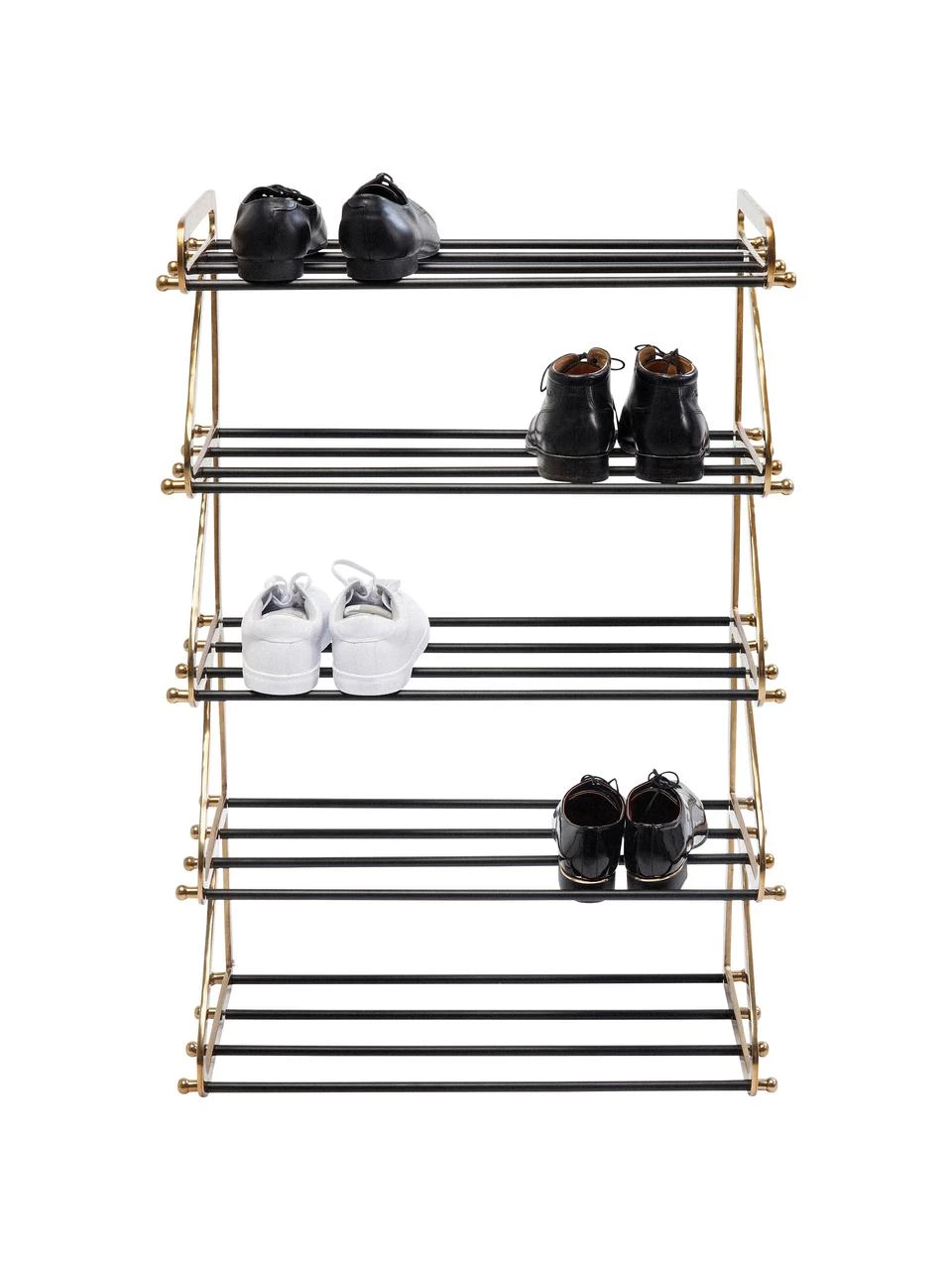 Kare Design Metall-Schuhregal Walk mit 5 Ablageflächen, B 66 x H 100 cm 5 Kare Design Metall-Schuhregal Walk mit 5 Ablageflächen, B 66 x H 100 cm – Bild 5